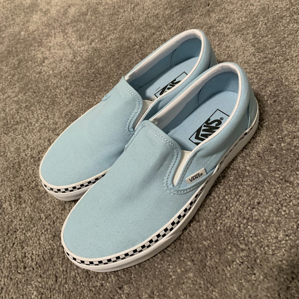 Blue Checkered Vans